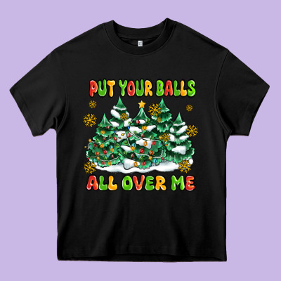 Put Your Balls All Over Me Heavy Core Tee Designed By Maliassmallbusiness
