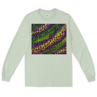 Matcha mardi gras leopard Long Sleeve Tee - RanaPortraitStore