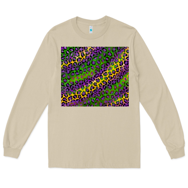 Mardi Gras Leopard Long Sleeve Tee by RanaPortraitStore | Teevron