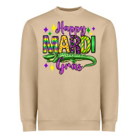 Happy Mardi Gras Alligator Olivia Heavyweight Sweatshirt | Teevron