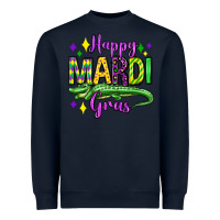 Navy happy mardi gras alligator olivia Heavyweight Sweatshirt - OliviaCreatesArt