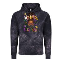 Cloud Black mardi gras school secretary afro messy bun Vintage Hoodie - texasbilliewilder