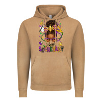Vintage Camel mardi gras school secretary afro messy bun Vintage Hoodie - texasbilliewilder