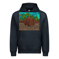 Navy custom cactus and sunflowers leopard turquoise Urban Hoodie - Artiststas