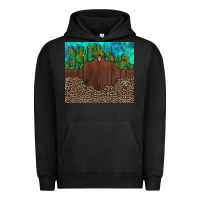 Pigment Black custom cactus and sunflowers leopard turquoise Urban Hoodie - Artiststas