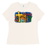 Bone True Story Holy Family Ladies Tee - MaliasSmallBusiness
