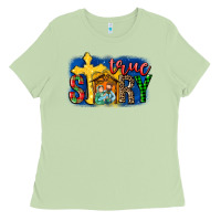 Matcha True Story Holy Family Ladies Tee - MaliasSmallBusiness