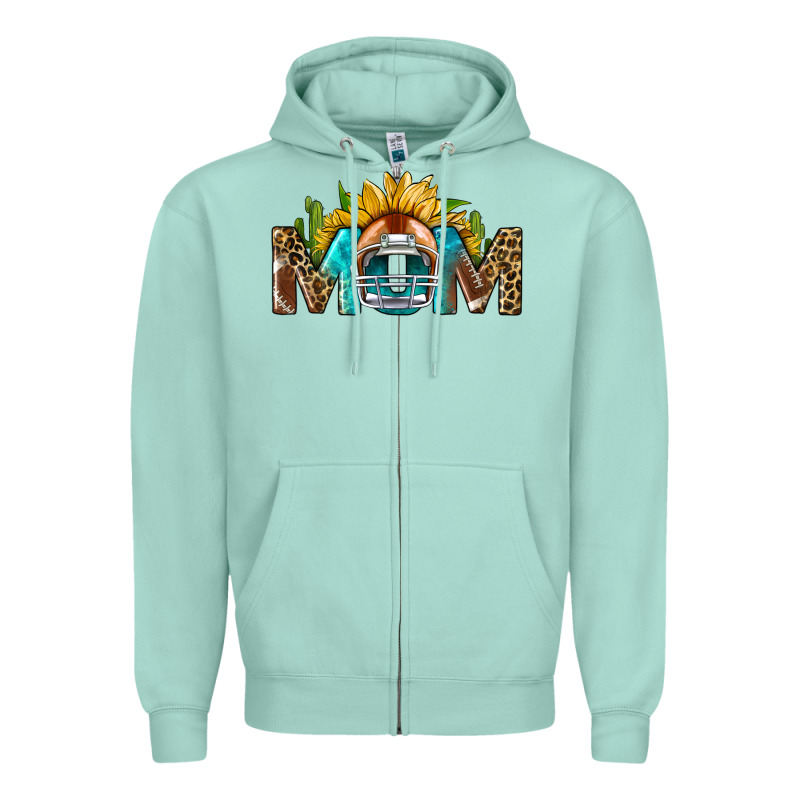 Football Mom Zipper Hoodie by BundleAndBundleShop | Teevron