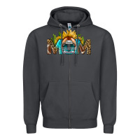 Smoke football mom Zipper Hoodie - BundleAndBundleShop