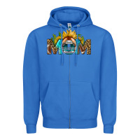 True Royal football mom Zipper Hoodie - BundleAndBundleShop