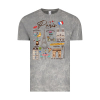 Cloud Rock paris bonjour eiffel tower paris lover paris traveling vacay Vintage Tee - trangStudio