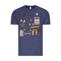 Paris Bonjour Eiffel Tower Paris Lover Paris Traveling Vacay Vintage Tee | Teevron