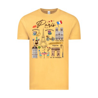 Vintage Mustard paris bonjour eiffel tower paris lover paris traveling vacay Vintage Tee - trangStudio