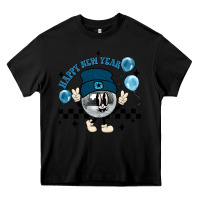 Black happy new year disco ball Heavy Core Tee - MaliasSmallBusiness