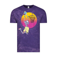 Cloud Purple basketball player halloween pumpkin skeletons kids boys Vintage Tee - trangStudio