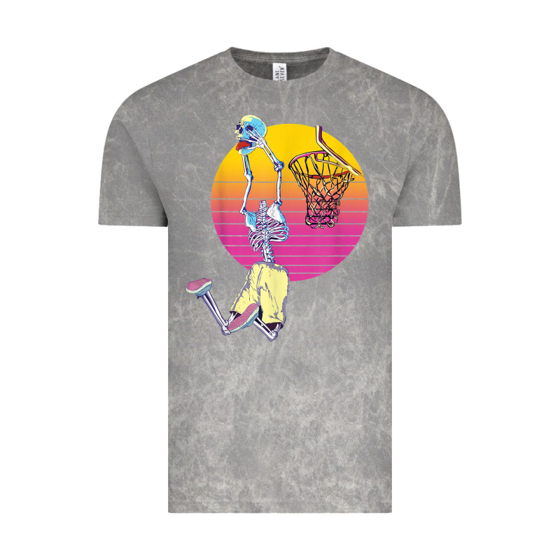 Basketball Player Halloween Pumpkin Skeletons Kids Boys Vintage Tee by trangStudio | Teevron