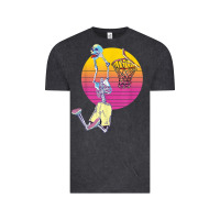 Vintage Black basketball player halloween pumpkin skeletons kids boys Vintage Tee - trangStudio