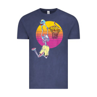 Vintage Denim basketball player halloween pumpkin skeletons kids boys Vintage Tee - trangStudio