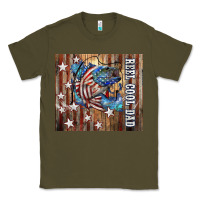 Army Green Western Reel Cool Dad American Classic Tee - LillyAllenDesigns