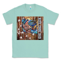 Seafoam Western Reel Cool Dad American Classic Tee - LillyAllenDesigns