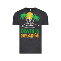 Vintage Black Death in Paradise - gift idea Vintage Tee - trangStudio
