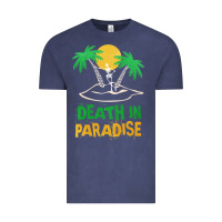 Vintage Denim Death in Paradise - gift idea Vintage Tee - trangStudio