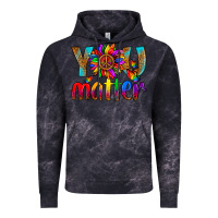 Cloud Black LGBTQ+ you matter with leopard Vintage Hoodie - NancyCooperArtShop
