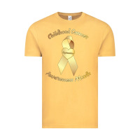 Vintage Mustard childhood cancer awareness children cure kids Vintage Tee - DesignPulse
