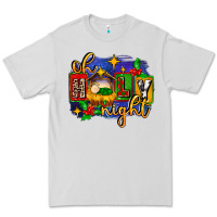 Dove Grey oh holy night with baby jesus for christmas Premium Tee - MaliasSmallBusiness