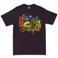 Plum oh holy night with baby jesus for christmas Premium Tee - MaliasSmallBusiness