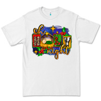 White oh holy night with baby jesus for christmas Premium Tee - MaliasSmallBusiness