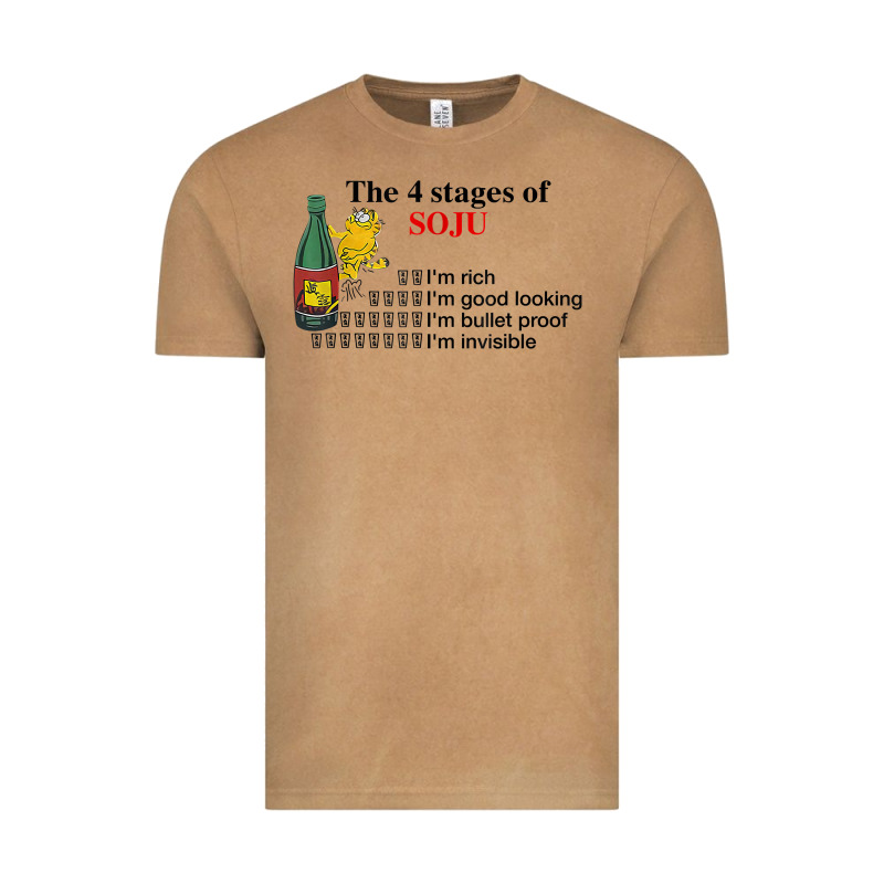 The 4 Stages Of Soju I'm Rich I'm Good Looking T Shirt Vintage Tee by DesignPulse | Teevron