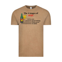 Vintage Coffee the 4 stages of soju i'm rich i'm good looking t shirt Vintage Tee - DesignPulse