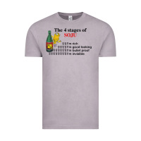 Vintage Zinc the 4 stages of soju i'm rich i'm good looking t shirt Vintage Tee - DesignPulse