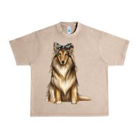 French Oak collie with bandanna Urban Heavy Tee - texasbilliewilder