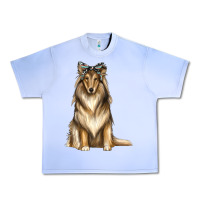 Grape Ice collie with bandanna Urban Heavy Tee - texasbilliewilder