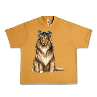 Peanut Butter collie with bandanna Urban Heavy Tee - texasbilliewilder