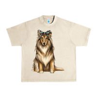 Sandshell collie with bandanna Urban Heavy Tee - texasbilliewilder