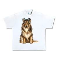 White collie with bandanna Urban Heavy Tee - texasbilliewilder