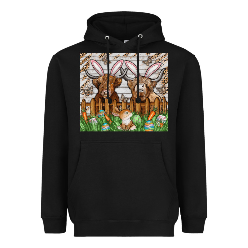 Easter Cow Heavyweight Hoodie by CowhideDigitalArt | Teevron