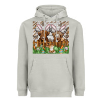 Moon Dust easter cow Heavyweight Hoodie - CowhideDigitalArt
