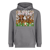 Storm easter cow Heavyweight Hoodie - CowhideDigitalArt