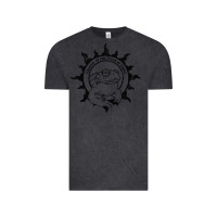 Vintage Black Authentic Church Of The Toad Of Light Psychedlic Frog Licking (Distres Vintage Tee - DesignPulse