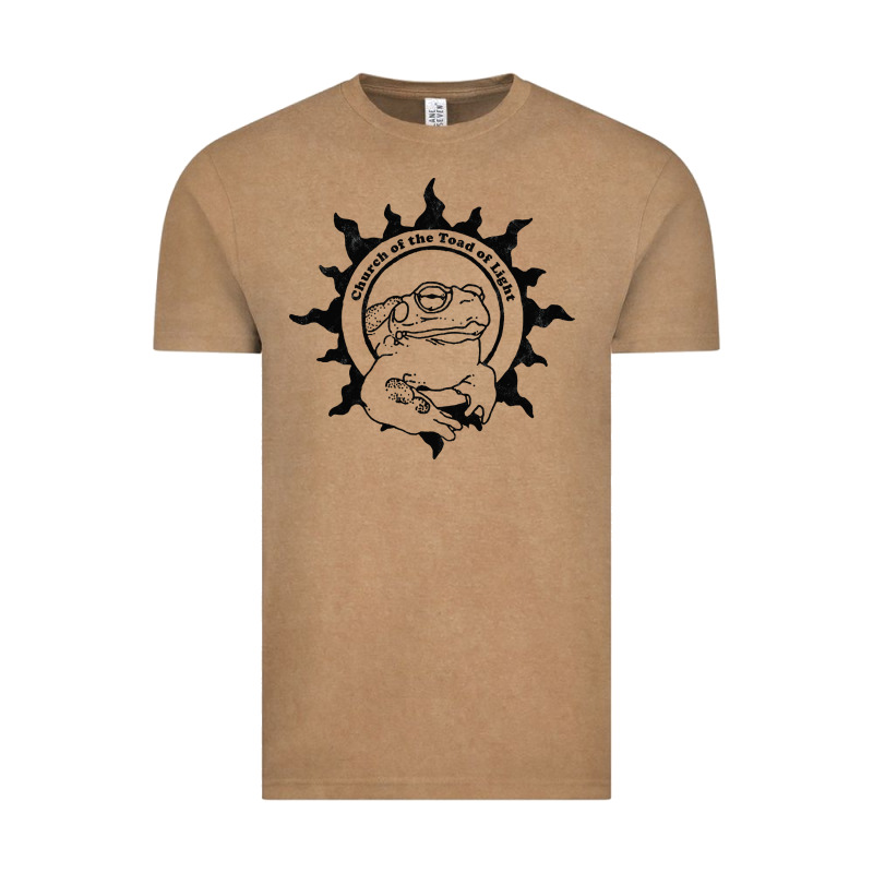 Authentic Church Of The Toad Of Light Psychedlic Frog Licking (distres Vintage Tee by DesignPulse | Teevron
