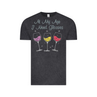 Vintage Black At My Age I need Glasses Vintage Tee - DesignPulse