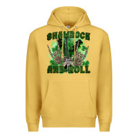 Antique Gold shamrock and roll Premium Hoodie - FaDigitalArtStudio
