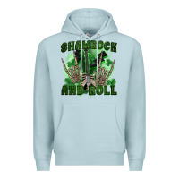 Blue Mist shamrock and roll Premium Hoodie - FaDigitalArtStudio