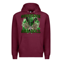 Burgundy shamrock and roll Premium Hoodie - FaDigitalArtStudio