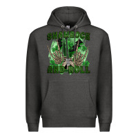 Charcoal Heather shamrock and roll Premium Hoodie - FaDigitalArtStudio