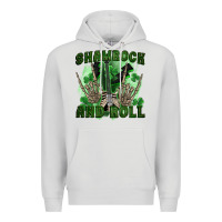 Dove Grey shamrock and roll Premium Hoodie - FaDigitalArtStudio